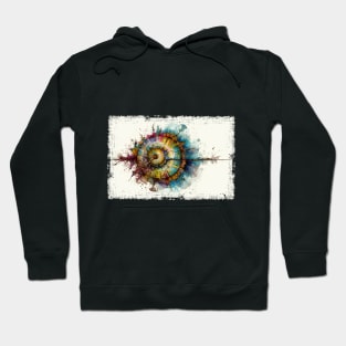 Abstract Watercolor Fibonacci Sequence Hoodie